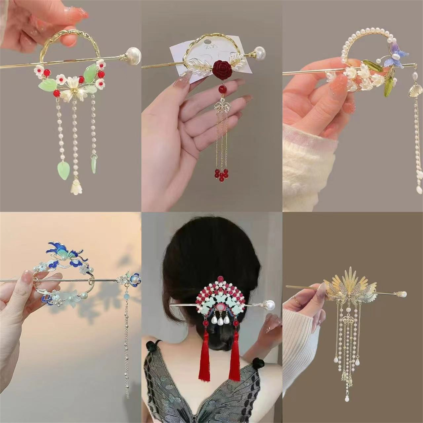 Go Ethnic Fashion - Etnische stijl haarspeld voor vrouwen Prachtige
