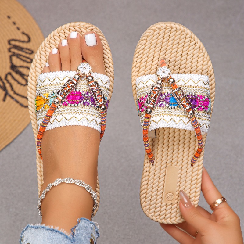 Ethnic Fashion Women - Vrouwen Slippers Outdoor Handgeweven Schoenen Vrouwen