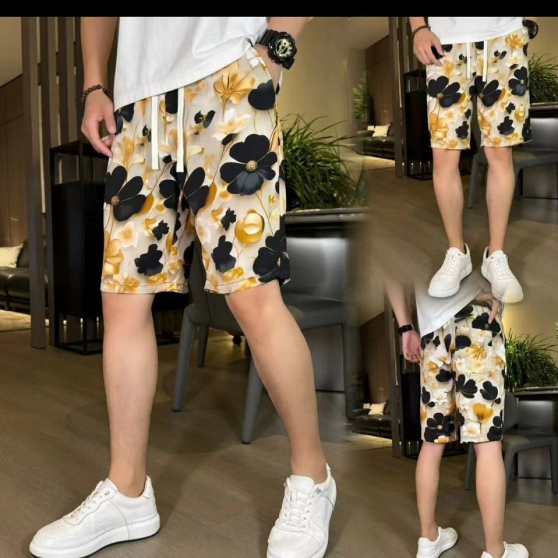 New Ethnic Fashion - Inktpainting Gebatikte Etnische Stijl Bloemenpatroon Shorts
