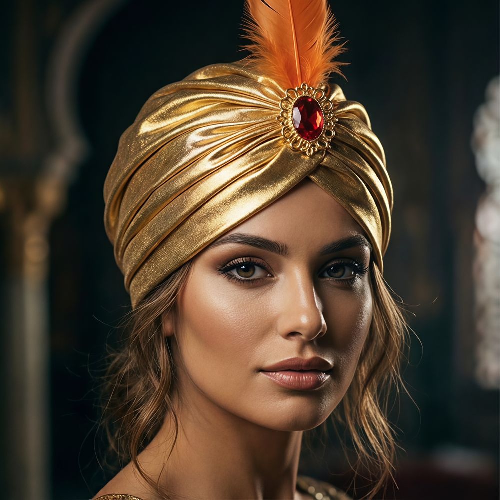 Veren-turbanhoed voor verkleed - Ethnic Fashion India recensie en prijs